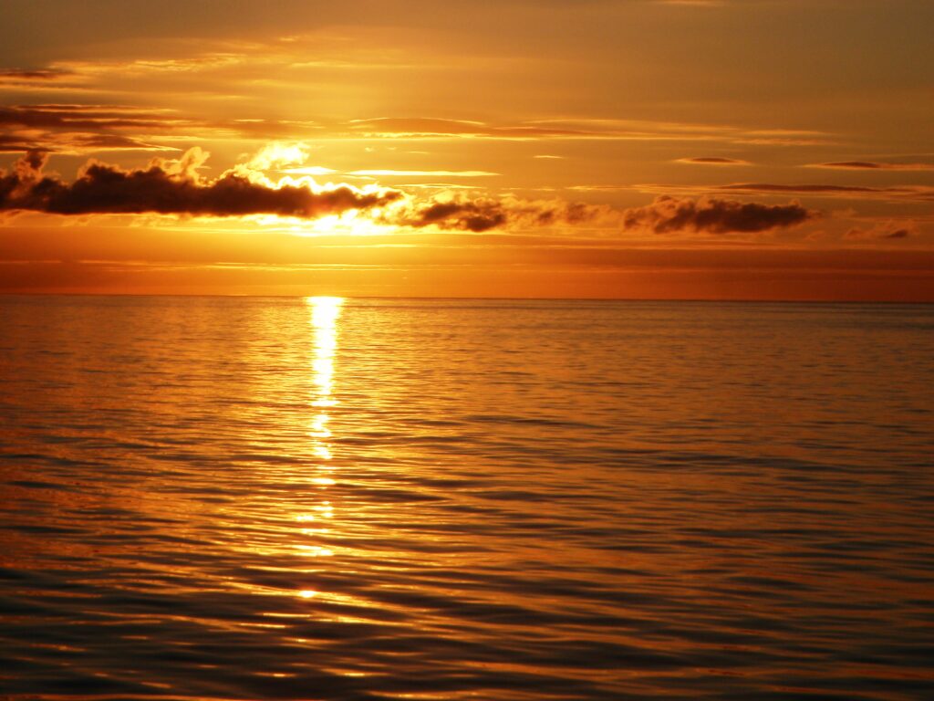 Sunset over the Ocean